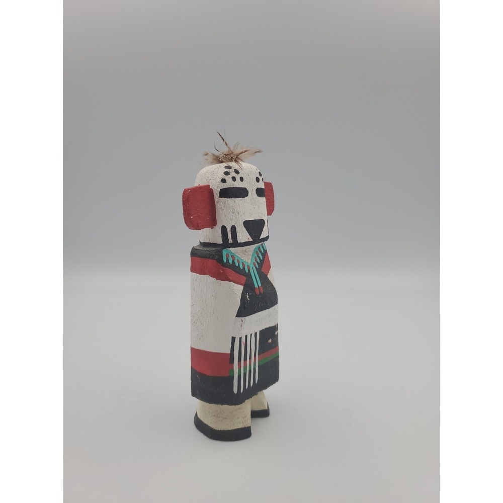 Native American Hopi Southwest Kachina Doll L. POOLEY Hopi SNOW - Picture 2 of 10